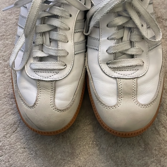 Adidas White and Light Blue Samba Sneakers - Picture 8 of 10